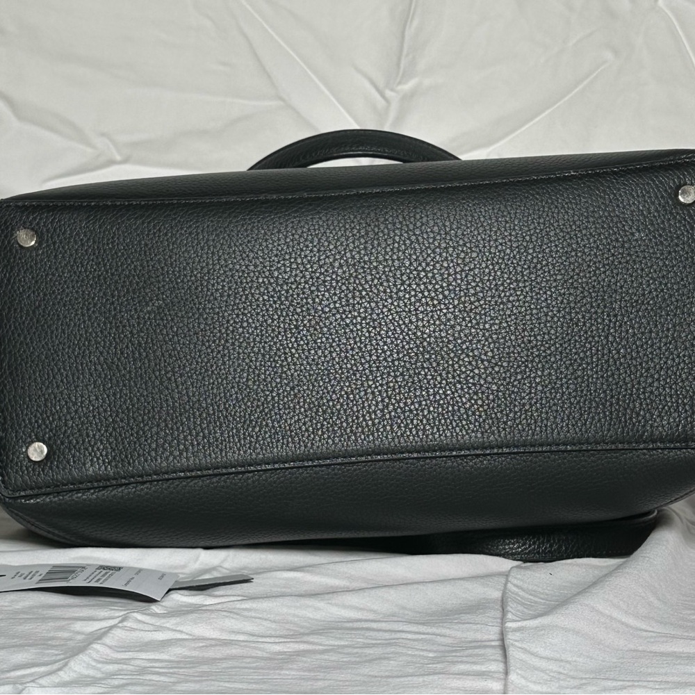 Kate Spade Black Pebbled Leather Triple Compartment Shoulder Bag - Picture 6 of 16